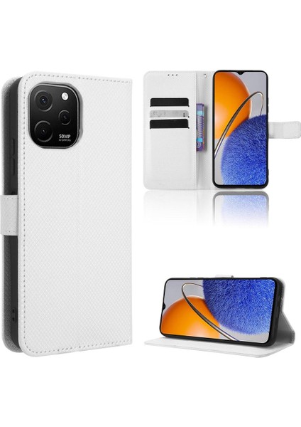 Huawei Nova Y61 Kart Tutucu Kapak Manyetik Cüzdan Kickstand (Yurt Dışından)