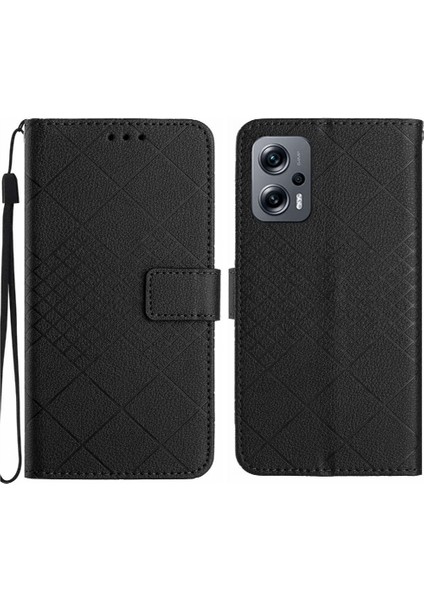 El Kayışı Cüzdan Pu ile Xiaomi Poco X4 Gt Manyetik Kapak Için Flip Case (Yurt Dışından)