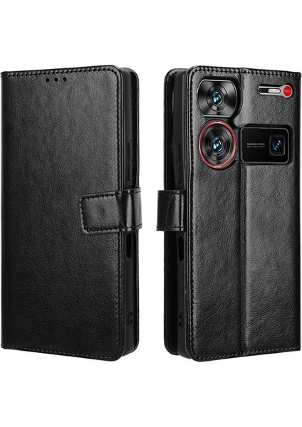 Zte Nubia Z60 Ultra Kart Tutucu Manyetik Kapak Çevirin Cüzdan (Yurt Dışından)