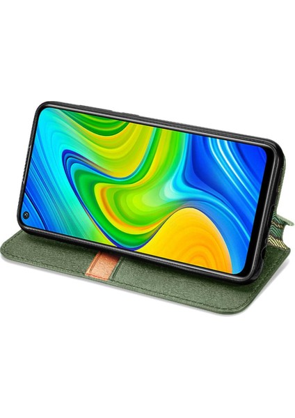 Xıaomı Redmi Not 9 Için Kılıf Moda Tasarım Kapak Çevirin Cüzdan Fonksiyonu (Yurt Dışından)