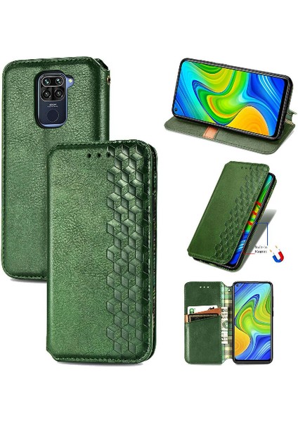 Xıaomı Redmi Not 9 Için Kılıf Moda Tasarım Kapak Çevirin Cüzdan Fonksiyonu (Yurt Dışından)