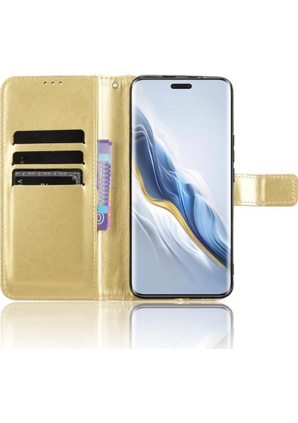 Onur Için Kılıf Sihirli 6 Pro 5g Manyetik Kart Tutucu Cüzdan Kapak Çevirin (Yurt Dışından)