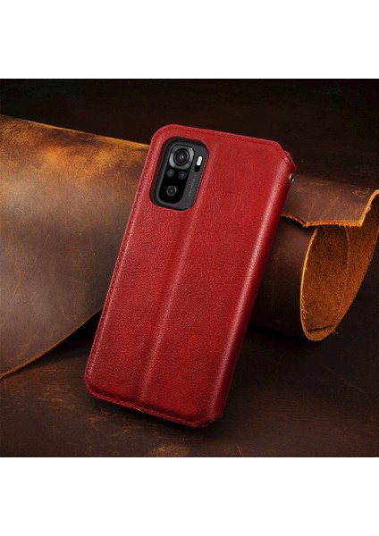 Xıaomı Redmi Not 10 4g Için Kılıf Kapak Çevirin Cüzdan Fonksiyonu Deri Kılıf (Yurt Dışından) modelleri
