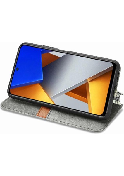 Xıaomı Poco M4 Pro Moda Tasarım Cüzdan Fonksiyonu Için Kılıf Zarif Flip (Yurt Dışından)