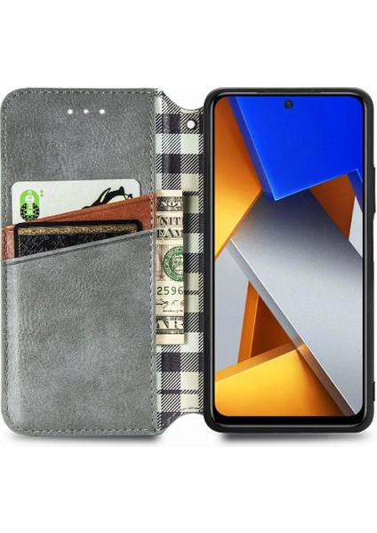 Xıaomı Poco M4 Pro Moda Tasarım Cüzdan Fonksiyonu Için Kılıf Zarif Flip (Yurt Dışından)