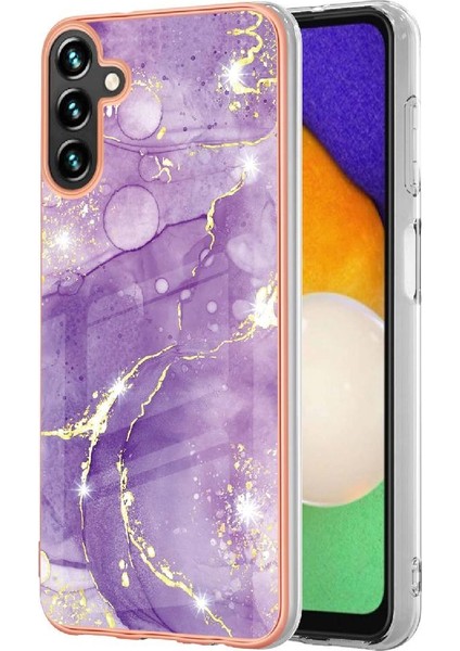 Samsung Galaxy A35 Koruma Mermer Desen Yumuşak Tampon Ince Tpu (Yurt Dışından)