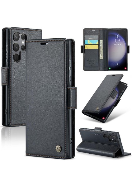 Samsung Galaxy S23 Ultra Anti Dolandırıcılık Kickstand Cüzdan Durumda (Yurt Dışından) fiyatları