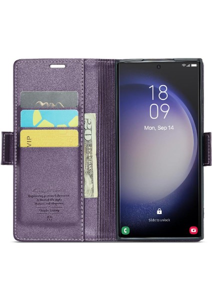 Samsung Galaxy S23 Ultra Anti Dolandırıcılık Kickstand Cüzdan Durumda (Yurt Dışından) indirimleri