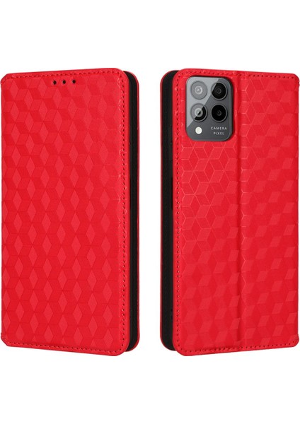 T-Mobile Revvl 6 Pro 5g Pu Deri Kart Yuvaları Tutucu 3D Desen Için Kılıf (Yurt Dışından)