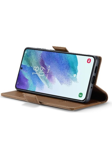 Samsung Galaxy S21 Fe Anti Dolandırıcılık Kickstand Kart Yuvası Durumda (Yurt Dışından) modelleri