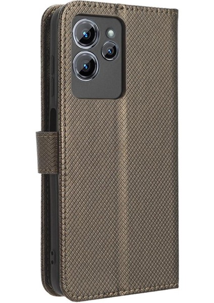 Oukitel C32 Kapak Kart Tutucu Kickstand Manyetik Cüzdan Için Kılıf (Yurt Dışından)