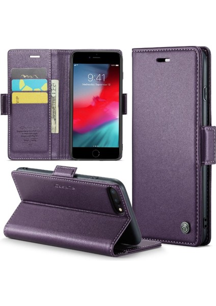 IPhone 7 Artı/8 Artı Kart Yuvası Anti Dolandırıcılık Kickstand Durumda (Yurt Dışından)