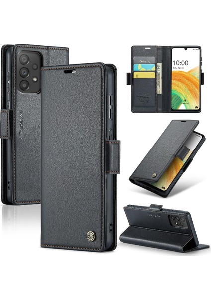 Samsung Galaxy A33 5g Kickstand Anti Dolandırıcılık Cüzdan Durumda (Yurt Dışından)