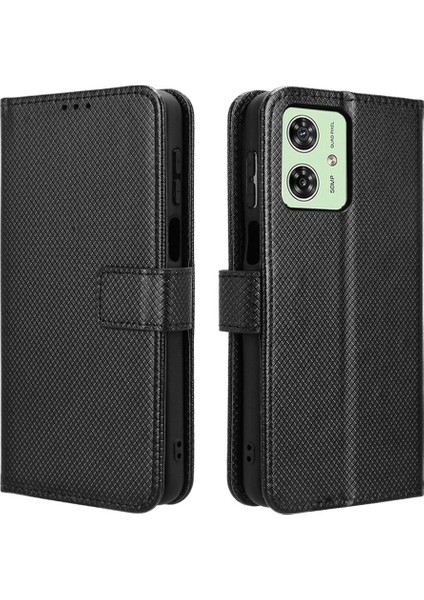 Motorola Moto G54 5g Manyetik Cüzdan Kapak Kickstand Kart Tutucu (Yurt Dışından)