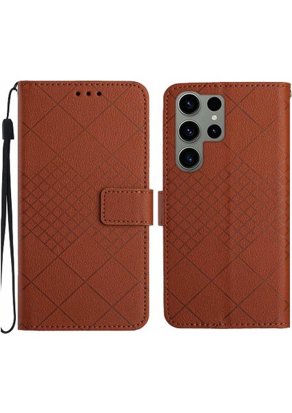 Samsung Galaxy S23 Için Flip Case Ultra Kart Yuvası Standı Manyetik Kapak ile (Yurt Dışından)