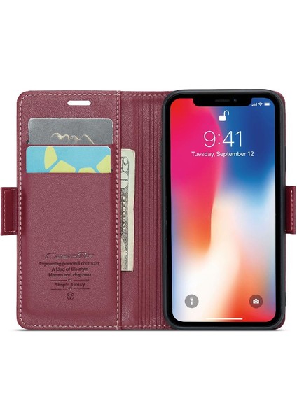 IPhone X/xs Kickstand Darbeye Dayanıklı Durumda Kart Yuvası Cüzdan (Yurt Dışından)