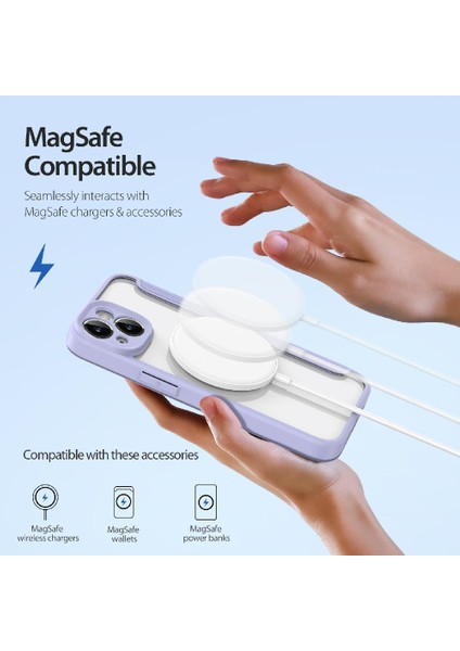 Magduiphone Kılıf IPhone 14/13 Kılıf Cüzdan ile Uyumlu Magsafe ile (Yurt Dışından)