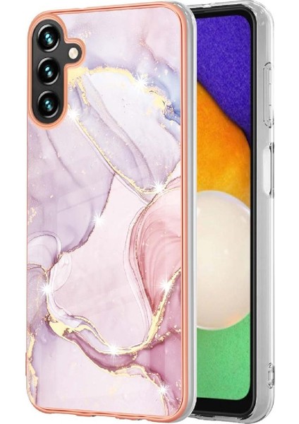 Manyi Mall Samsung Galaxy A35 Koruma Mermer Desen Yumuşak Tampon Ince Tpu (Yurt Dışından)