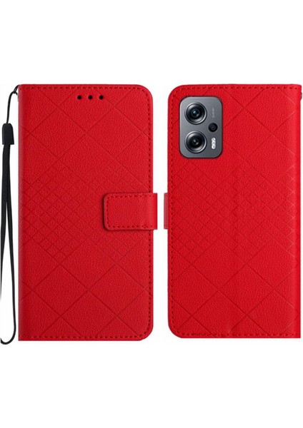 El Kayışı Cüzdan Pu ile Xiaomi Poco X4 Gt Manyetik Kapak Için Flip Case (Yurt Dışından)