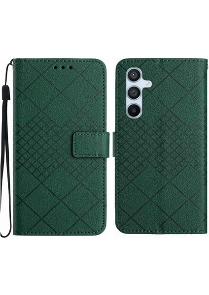 Samsung Galaxy M14 5g Için Flip Case Kart Yuvası El Kayışı Kapak ile Standı (Yurt Dışından)