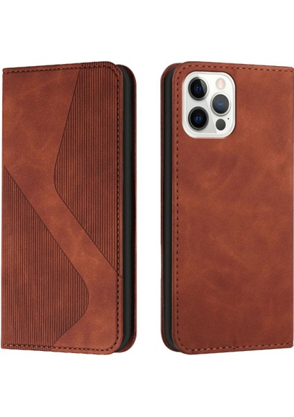 IPhone 15 Için Kılıf Pro Kart Yuvaları Tutucu Cüzdan Kickstand Folio Kapak Pu (Yurt Dışından)