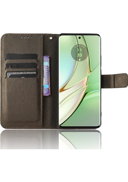 Motorola Kenar 40 Kapak Manyetik Cüzdan Kart Tutucu Kickstand Için Kılıf (Yurt Dışından) indirimleri