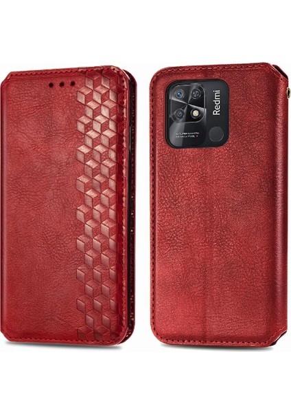 Xıaomı Redmi 10C Flip Kapak Cüzdan Fonksiyonu Moda Tasarım Kılıf (Yurt Dışından)