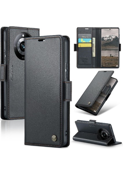 Realme 11 Pro Anti Dolandırıcılık Darbeye Dayanıklı Durumda Kart Yuvası Cüzdan (Yurt Dışından)