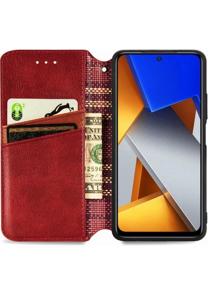 Xıaomı Poco M4 Pro Moda Tasarım Cüzdan Fonksiyonu Için Kılıf Zarif Flip (Yurt Dışından)