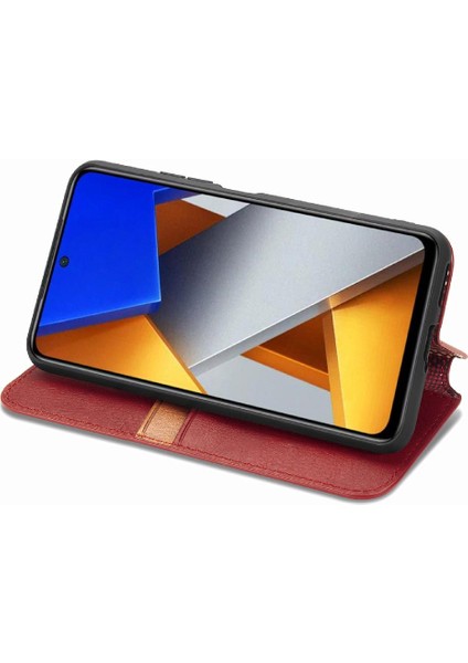 Xıaomı Poco M4 Pro Moda Tasarım Cüzdan Fonksiyonu Için Kılıf Zarif Flip (Yurt Dışından)