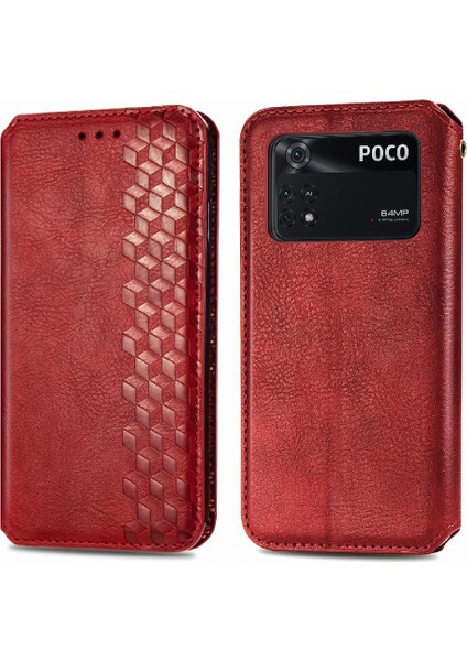 Xıaomı Poco M4 Pro Moda Tasarım Cüzdan Fonksiyonu Için Kılıf Zarif Flip (Yurt Dışından)