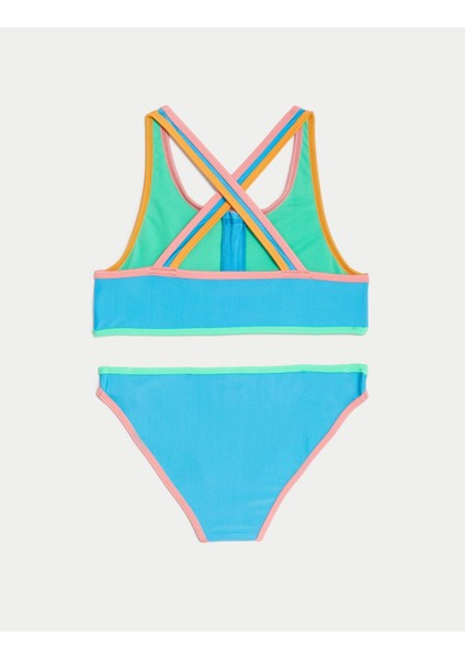 Fermuar Detaylı Bikini Set