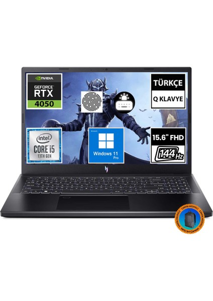 Nitro V 15 ANV15-51-54UY NH.QNBEY.001A23 I5-13420H 64GB 1tbssd RTX4050 15.6" Fullhd W11P Taşınabilir BILGISAYAR-CNT024