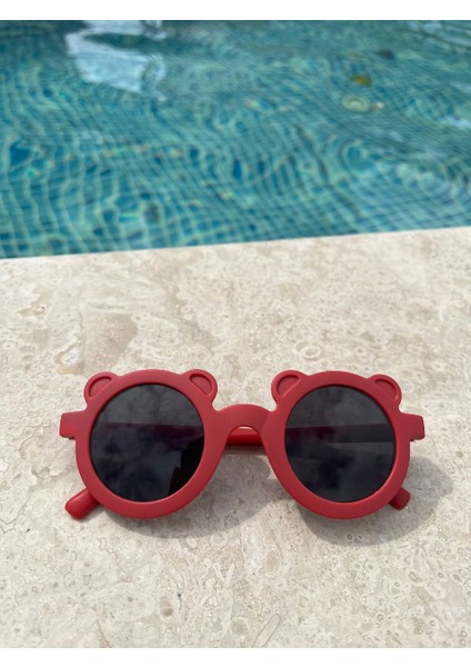 Uv 400 Korumalı Erkek Kız Bebek-Çocuk Güneş Gözlüğü Kutulu Ayıcıklı Model