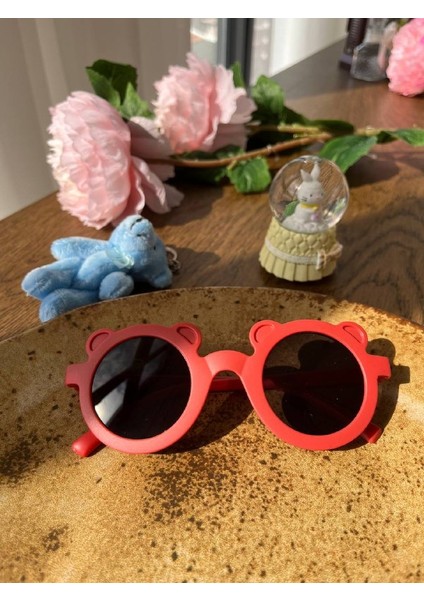 Uv 400 Korumalı Erkek Kız Bebek-Çocuk Güneş Gözlüğü Kutulu Ayıcıklı Model fırsatları