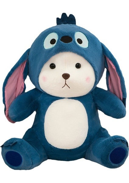 Stitch Peluş Oyuncağa Dönüşen Zambak Ayı Bebeği Büyük Bebek Yakalama Makinesi Bebeği (Yurt Dışından)