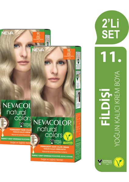Nc Natural Colors 2'Li Set 11. Fildişi Kalıcı Krem Saç Boyası Seti