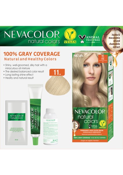 Nc Natural Colors 2'Li Set 11. Fildişi Kalıcı Krem Saç Boyası Seti fiyatları