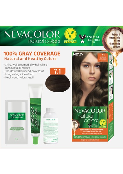 Nc Natural Colors 2'Li Set 7.1 Küllü Kumral Kalıcı Krem Saç Boyası Seti fiyatları