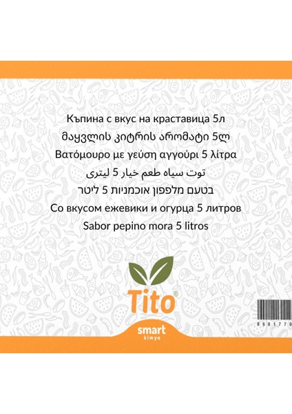 Böğürtlen Salatalık Aroması [suda Çözünür] 5 Lt