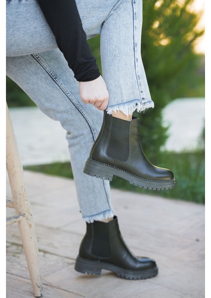 Tiffany Lastikli Hakiki Deri Kadın Postal Yeşil modelleri