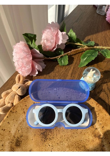 Uv 400 Korumalı Erkek Kız Bebek-Çocuk Güneş Gözlüğü Kutulu Kemik Iskandinav Model