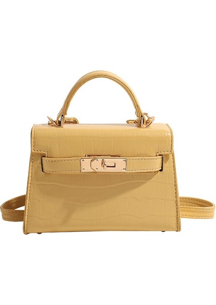 Modaya Uygun Taş Desenli, Yüksek Kaliteli, Tek Omuzlu Çapraz Askılı Çanta (Yurt Dışından)