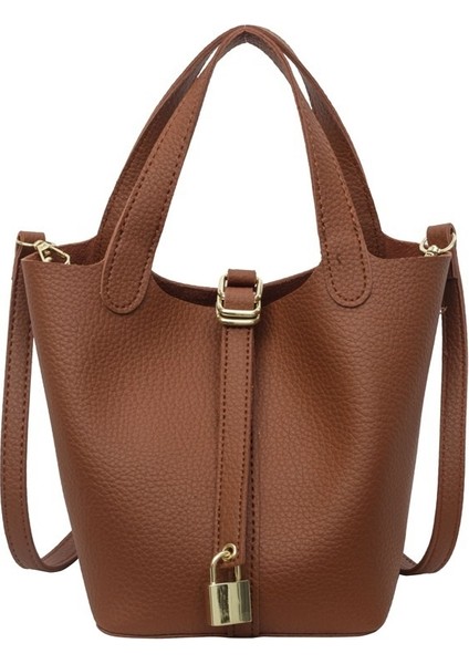 Şık Tek Omuzlu Çapraz Gövdeli Çakıl Taşlı Sebze Sepeti Çantası (Yurt Dışından)