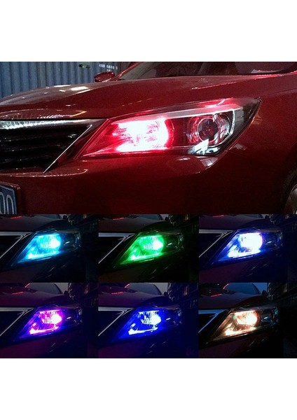 Rgb Kumandalı Çakarlı T10 Araç Park Ampulü ( 2 Adet ) modelleri