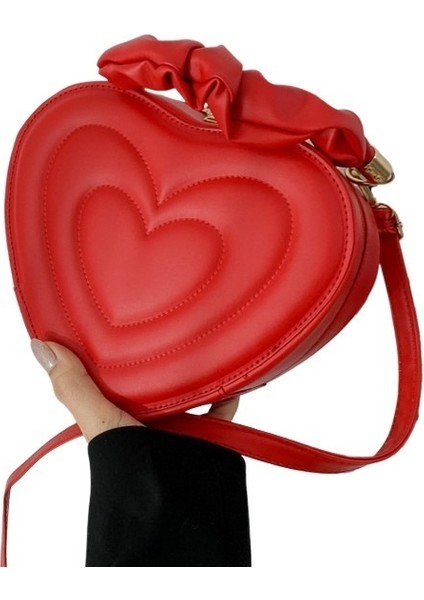 Basit ve Şık Aşk Kutusu Taşınabilir Omuz Crossbody Çantası (Yurt Dışından)