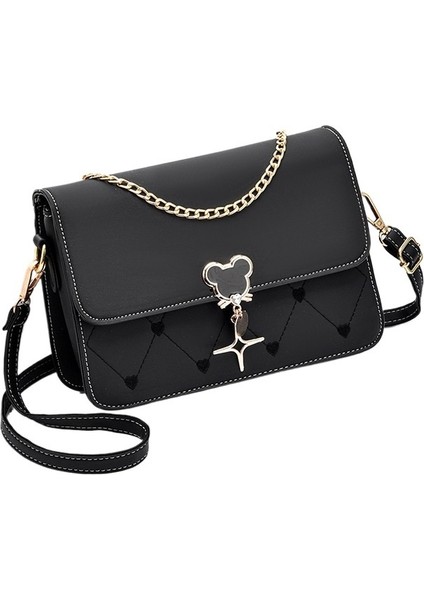 Moda Zinciri Çok Yönlü Küçük Kare Çanta (Yurt Dışından)