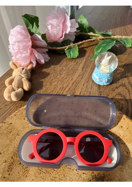 Uv 400 Korumalı Erkek Kız Bebek-Çocuk Güneş Gözlüğü Kutulu Kemik Iskandinav Model