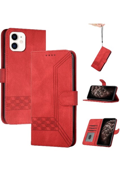 Kullanışlı Stand Özelliği ile iphone 12 Mini Cüzdan Kılıf Pu Deri Kart Kapağı ile Uyumlu (Yurt Dışından)