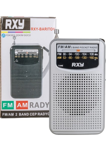 Go İthalat Roxy Rxy-Barıton Cep Tipi Mini Analog Radyo (2818)